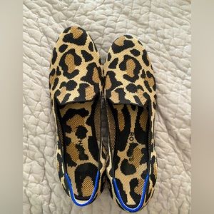 Rothy’s giraffe print loafers